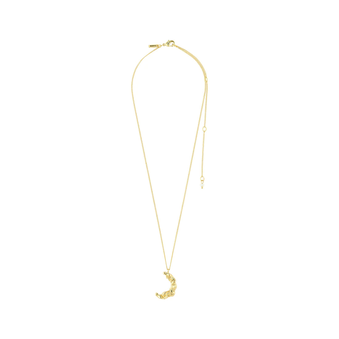 Moon Pendant Necklace - gold