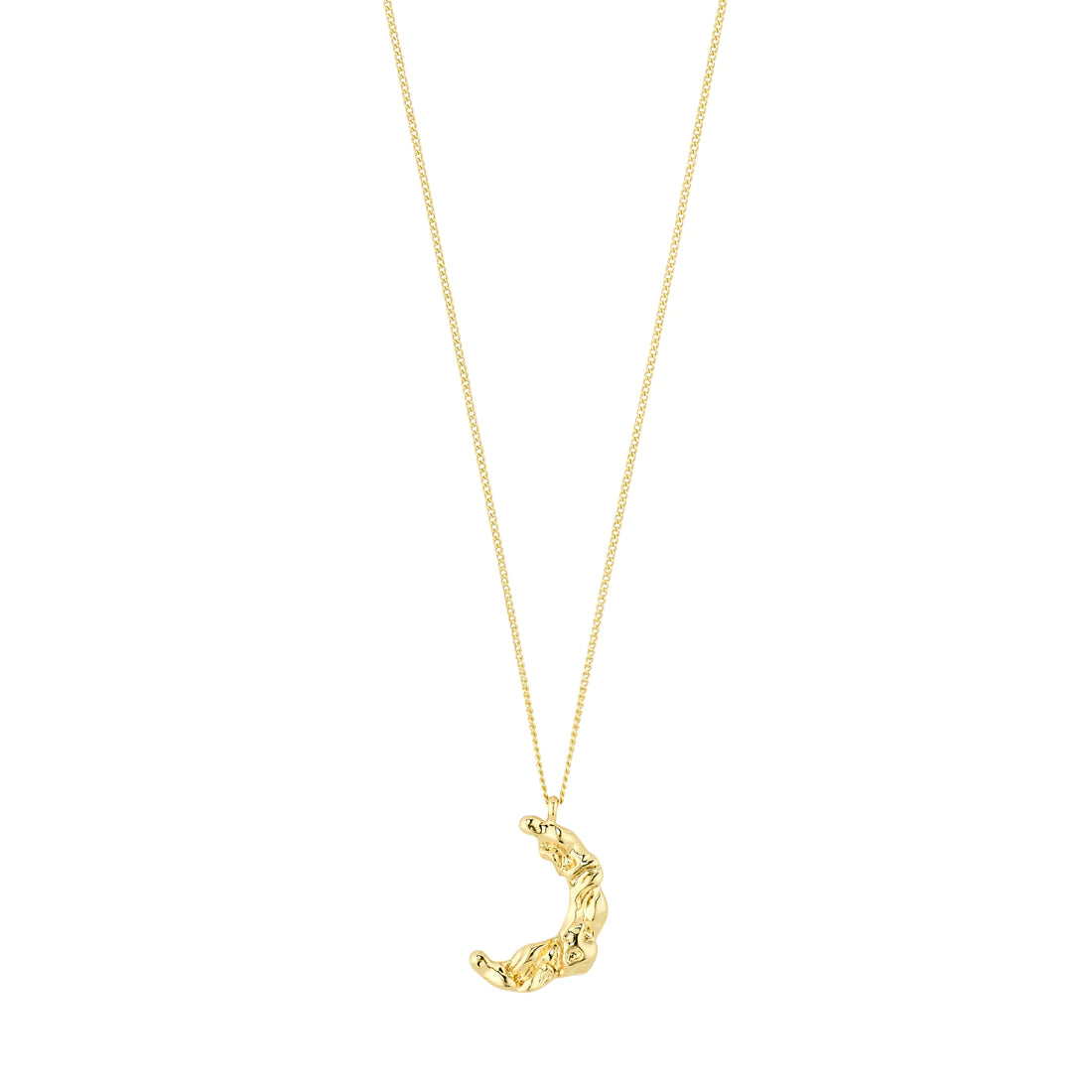 Moon Pendant Necklace - gold