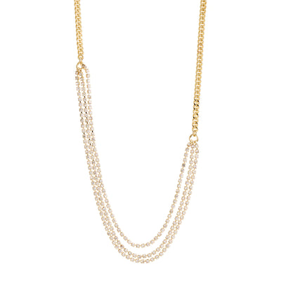 Blink Crystal Necklace - gold