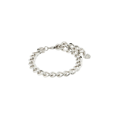 Curb Chain Bracelet - silver