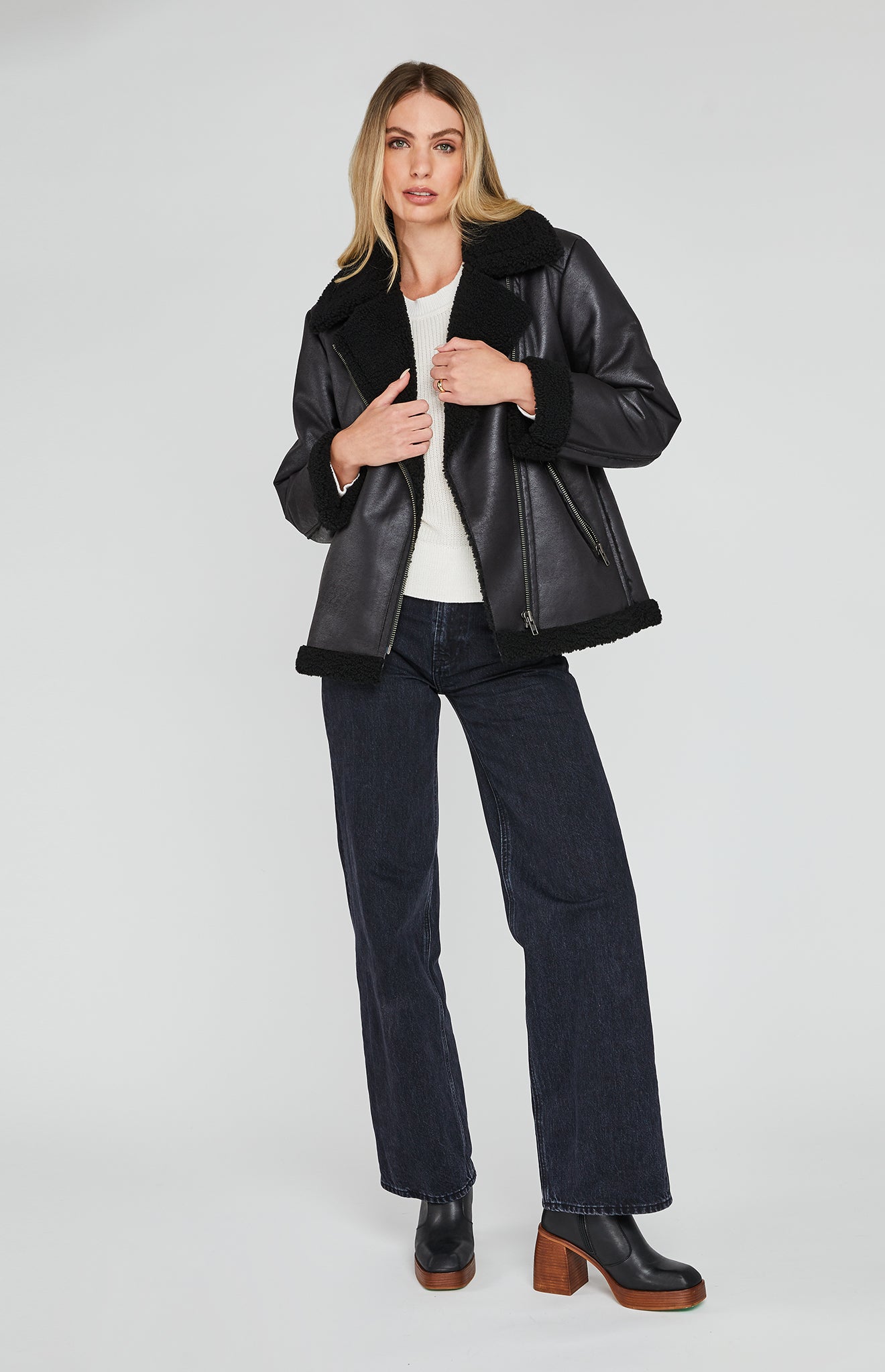 Emilia Jacket | Women’s Winter Suede-Style Short Jacket