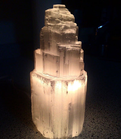 Selenite Rock Lamp