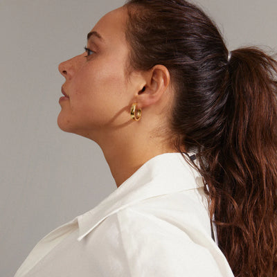 Create Hoop Earrings - gold
