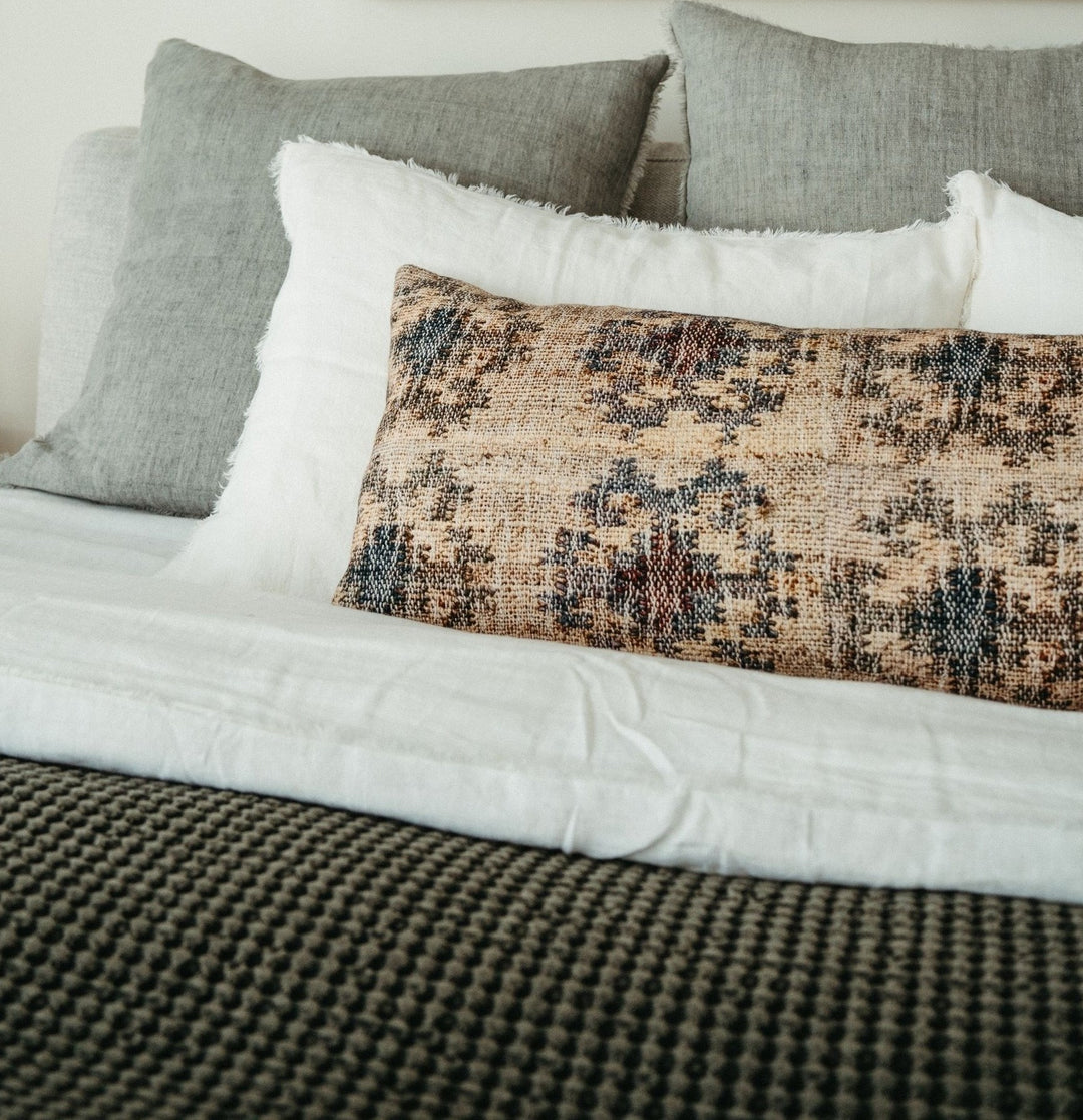 Lina Linen Pillow - grey