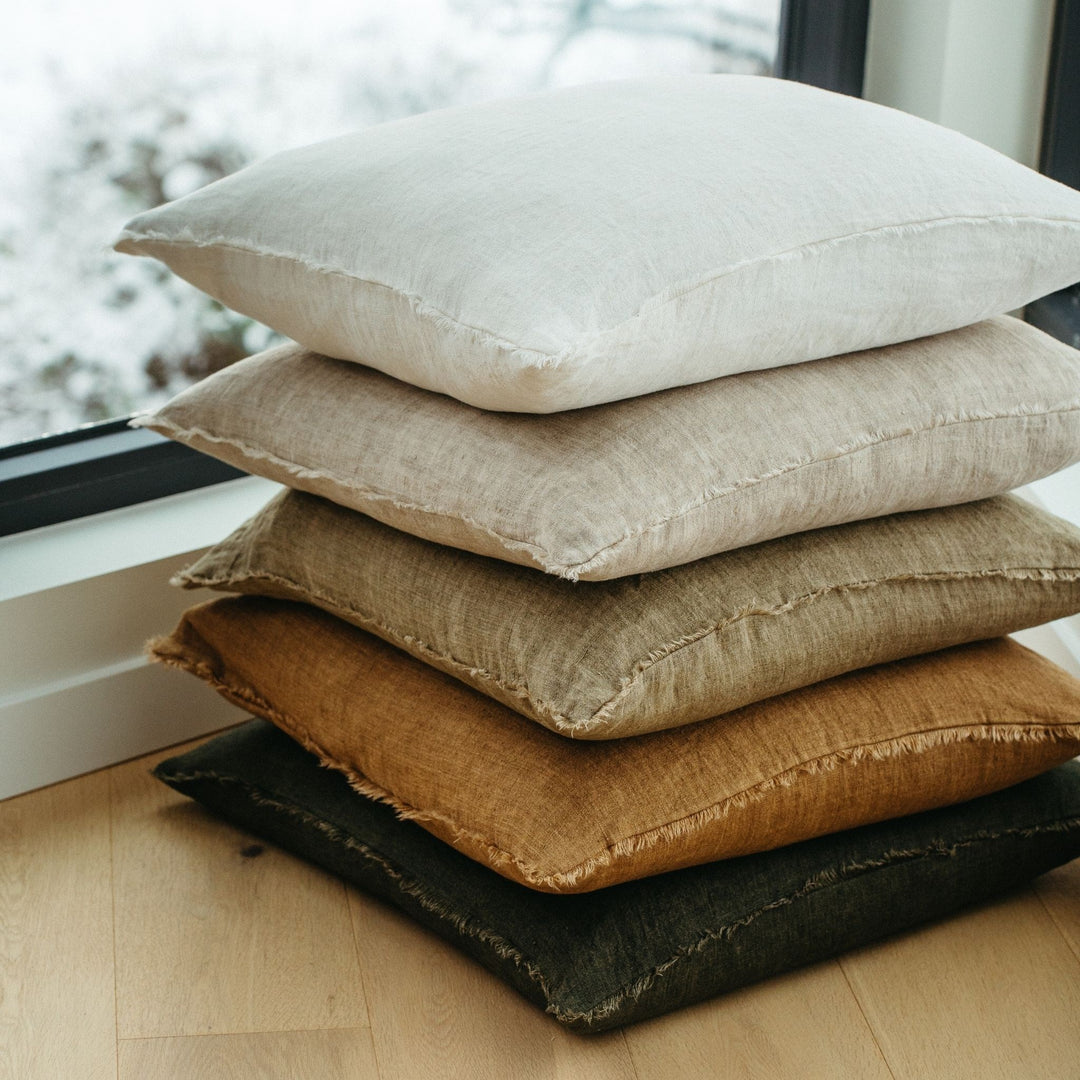 Lina Linen Pillow - fennel