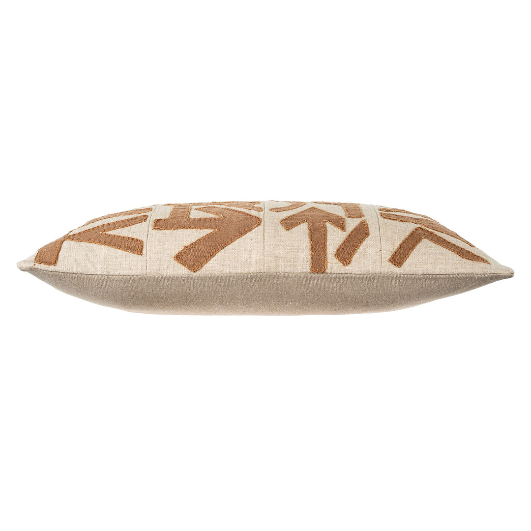 Kuba Patch Pillow - pecan