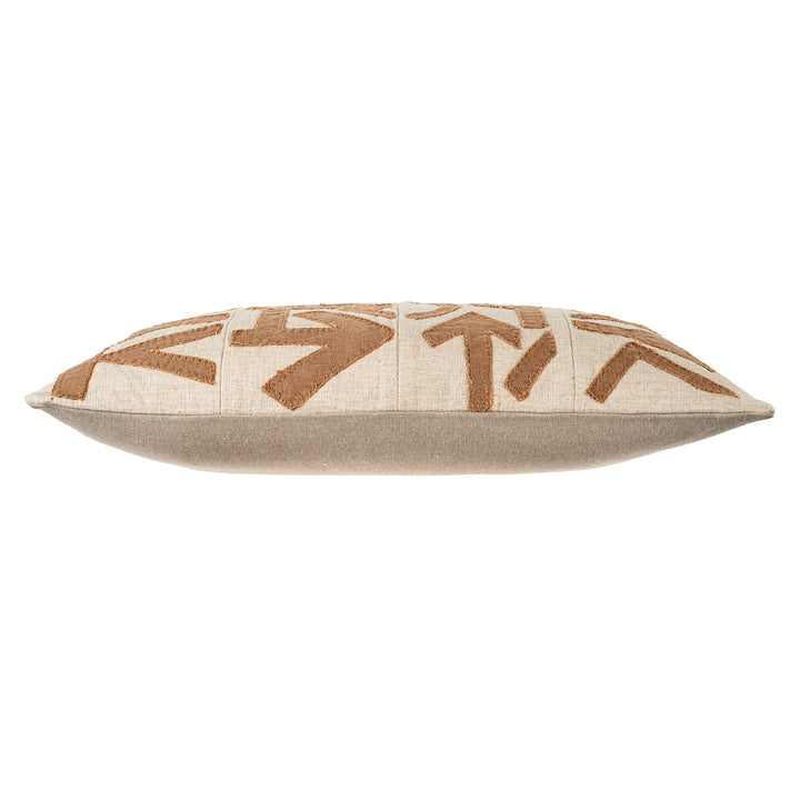 Kuba Patch Pillow - pecan