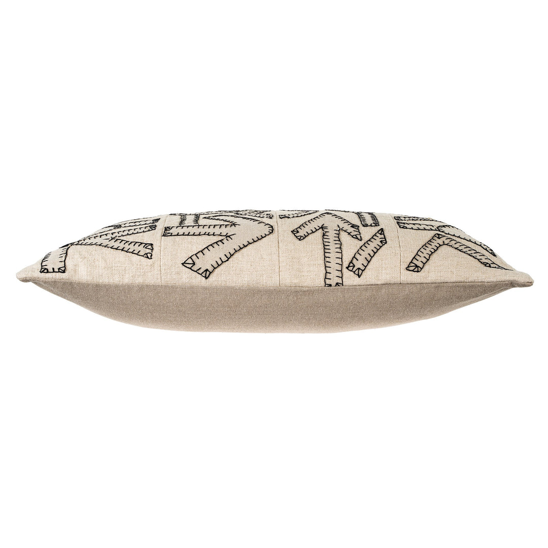 Kuba Patch Pillow - tone on tone