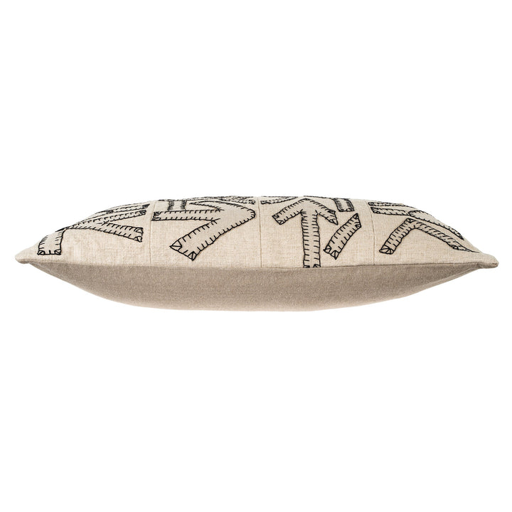 Kuba Patch Pillow - tone on tone