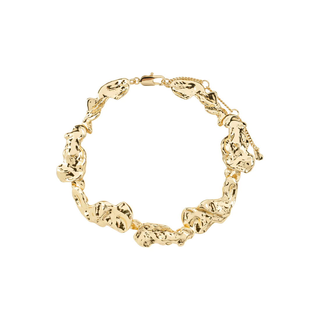 Pulse Statement Necklace - gold