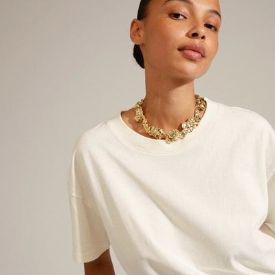 Pulse Statement Necklace - gold