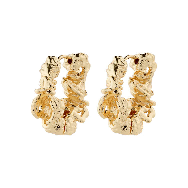 Act Hoop Earrings - gold