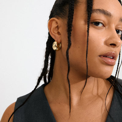 Free Hoop Earrings - gold