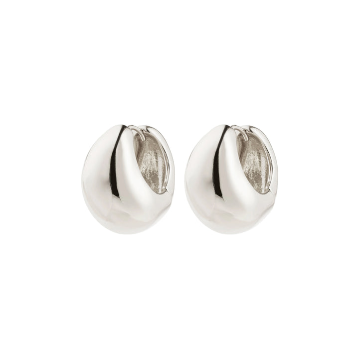 Free Hoop Earrings - silver