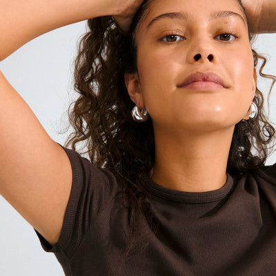 Free Hoop Earrings - silver