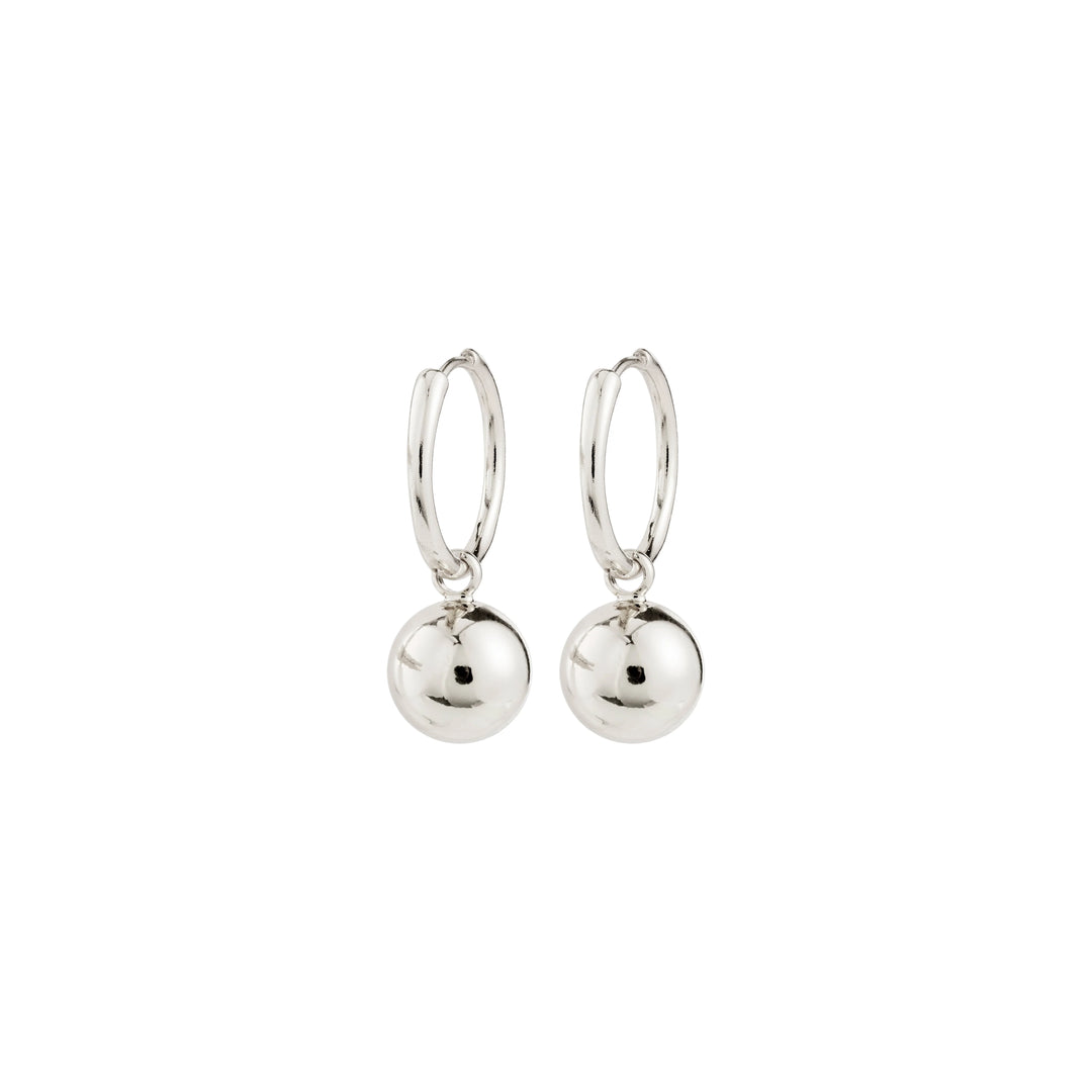 Air Hoop Earrings - silver