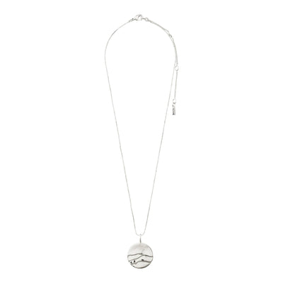Heat Coin Necklace - silver