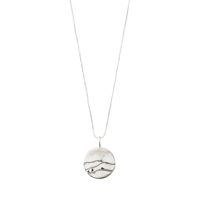 Heat Coin Necklace - silver