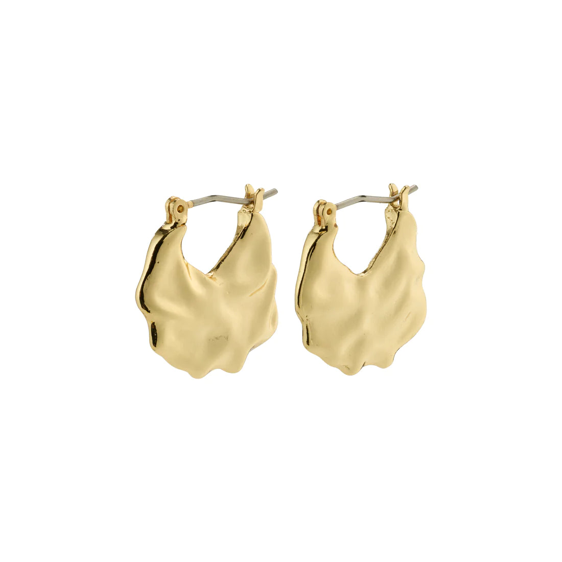 Flow Hoop Earrings - gold