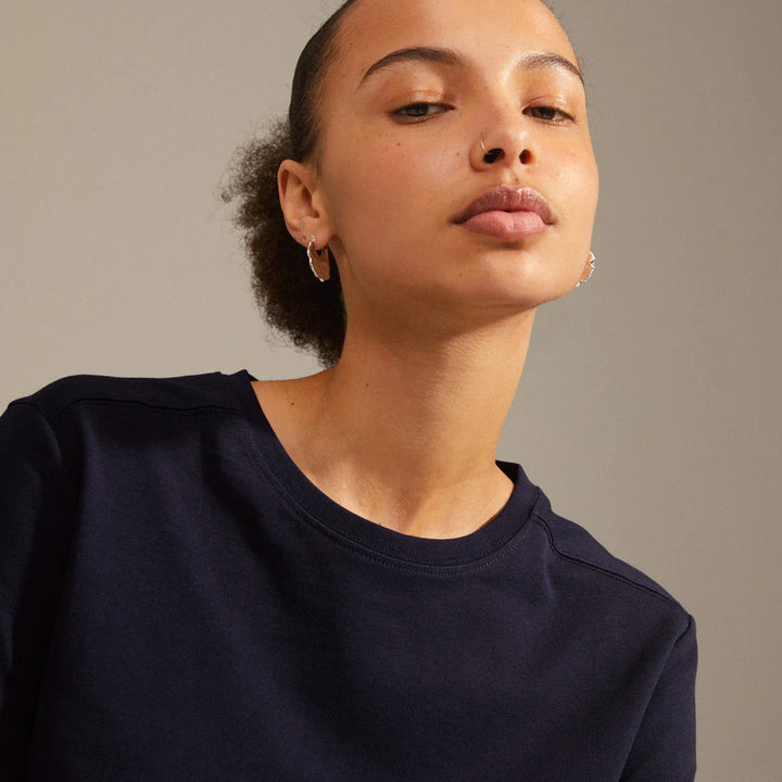 Flow Hoop Earrings - silver