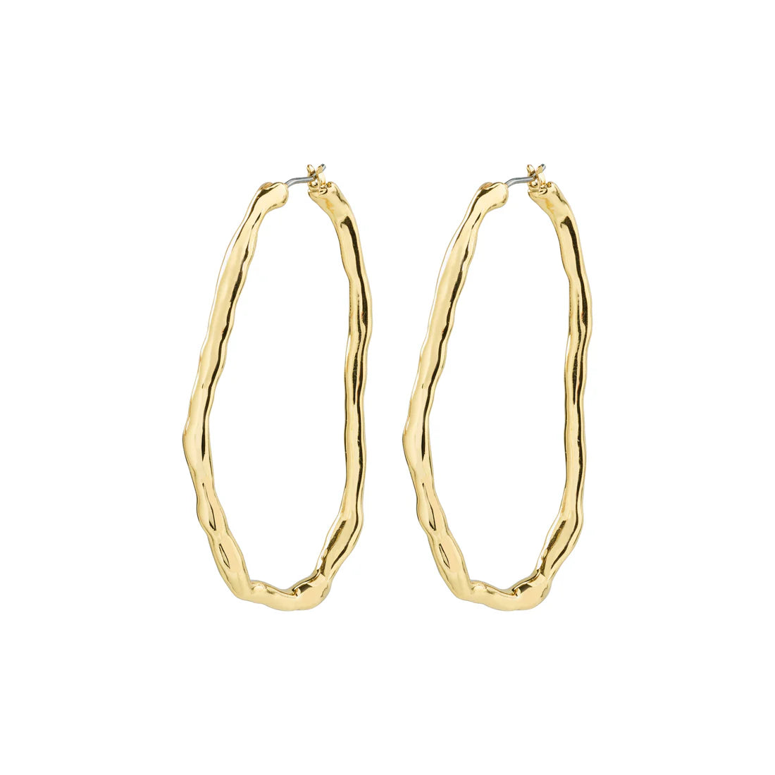 Light Hoop Earrings - gold