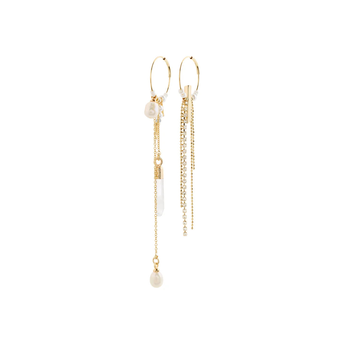 Starlight Hoop Earrings - gold