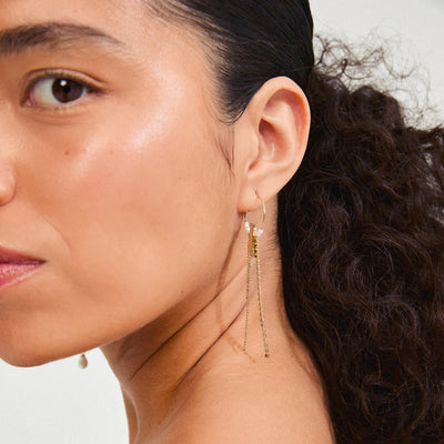 Starlight Hoop Earrings - gold