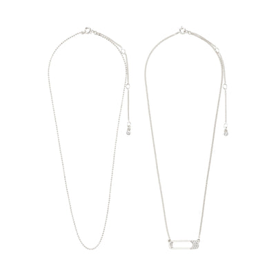 Instant Necklace Set/2 - silver