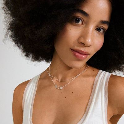 Instant Necklace Set/2 - silver