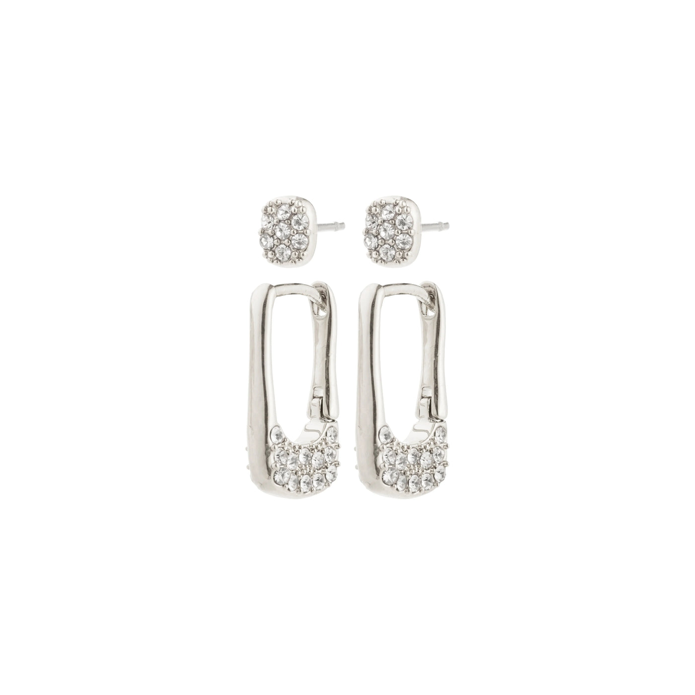 Instant Earrings Set/2 - silver