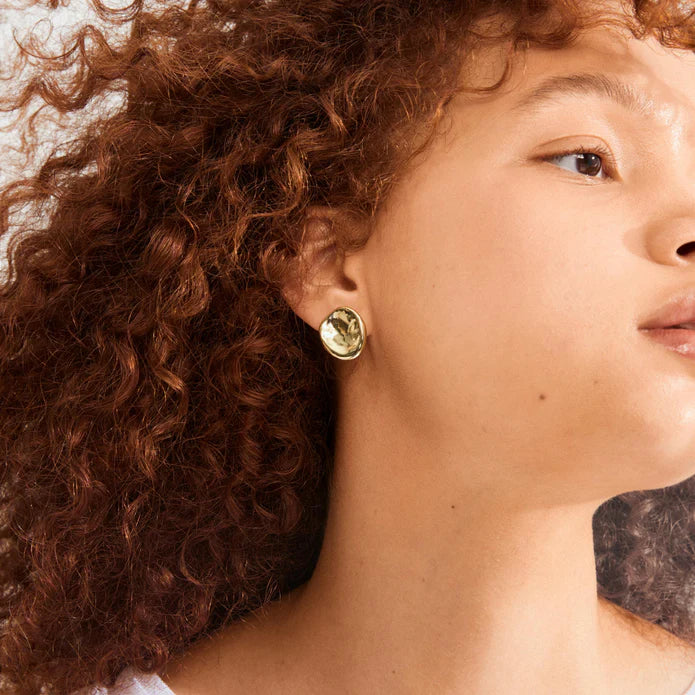 Sparkle Stud Earrings - gold