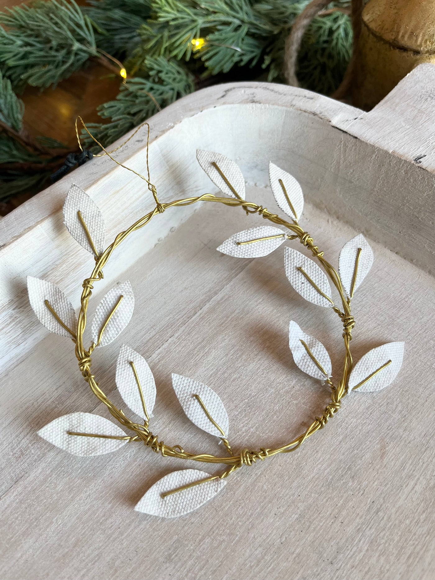 Olive Wreath Ornament