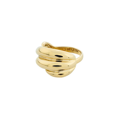 Courageous Twirl Deco Ring - gold