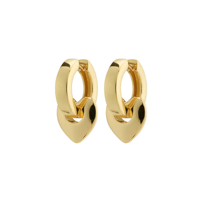 Wave Chunky Hoops - gold