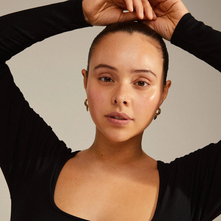 Wave Chunky Hoops - gold