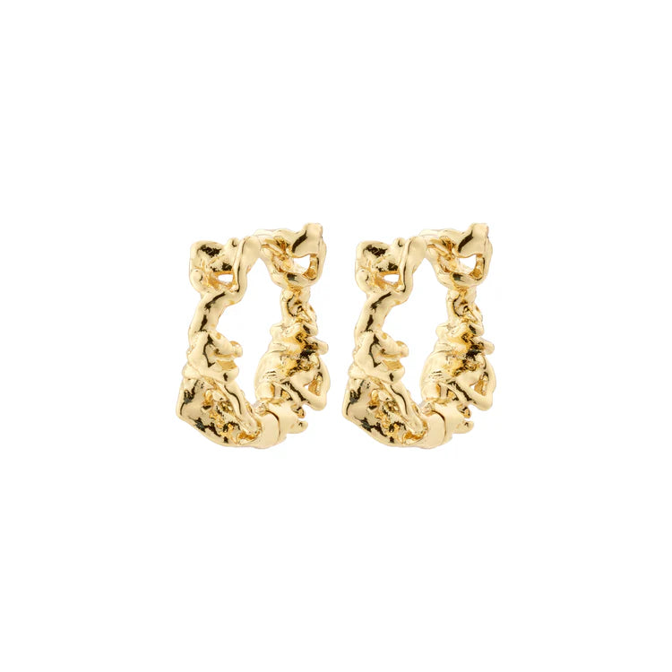 Trust Hoop Earrings - gold