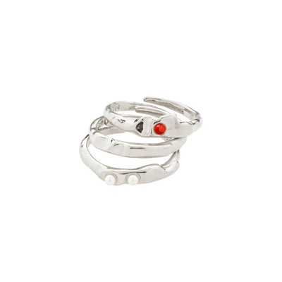 Trust Rings set of 3 - silver