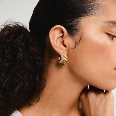 Eclipse Hoop Earrings - sgold