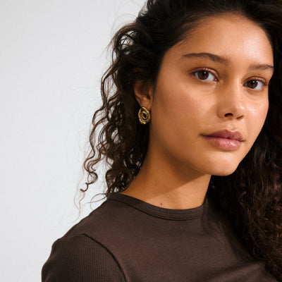 Unfold earrings - gold