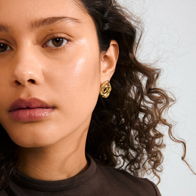 Unfold earrings - gold