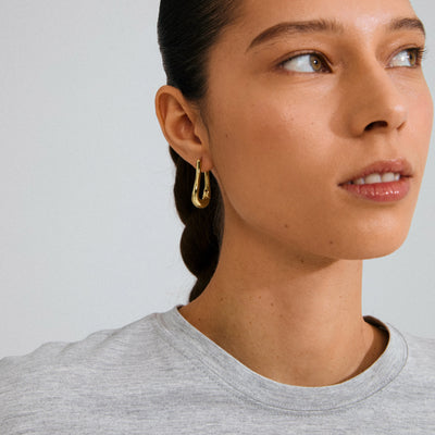 Unfold Hoops - gold