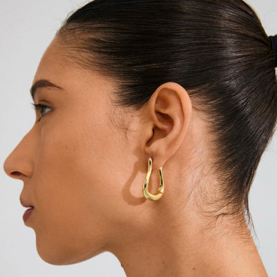 Unfold Hoops - gold