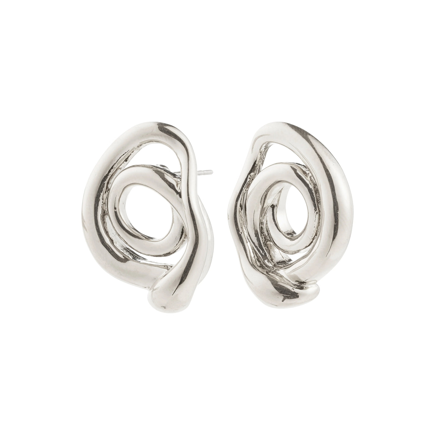 Unfold earrings - silver