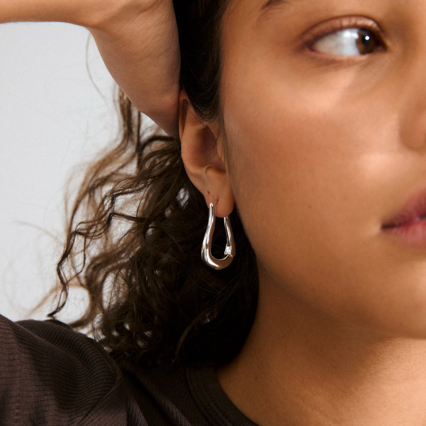 Unfold Hoops - silver