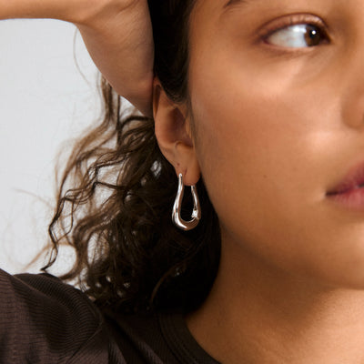Unfold Hoops - silver