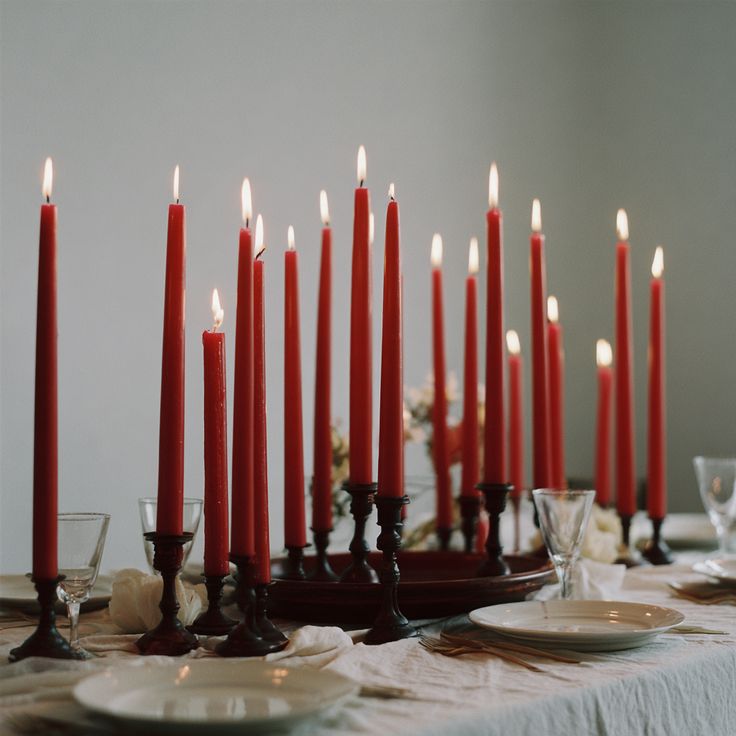 Red Taper Candles