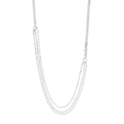 Blink Crystal Necklace - silver