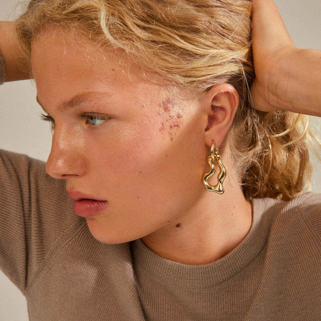 Cloud Earrings - gold