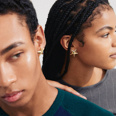 Force earrings - gold