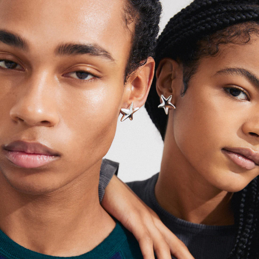 Force earrings - silver